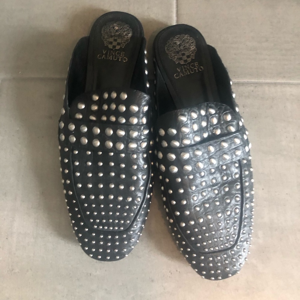 Vince Camuto studded leather mule